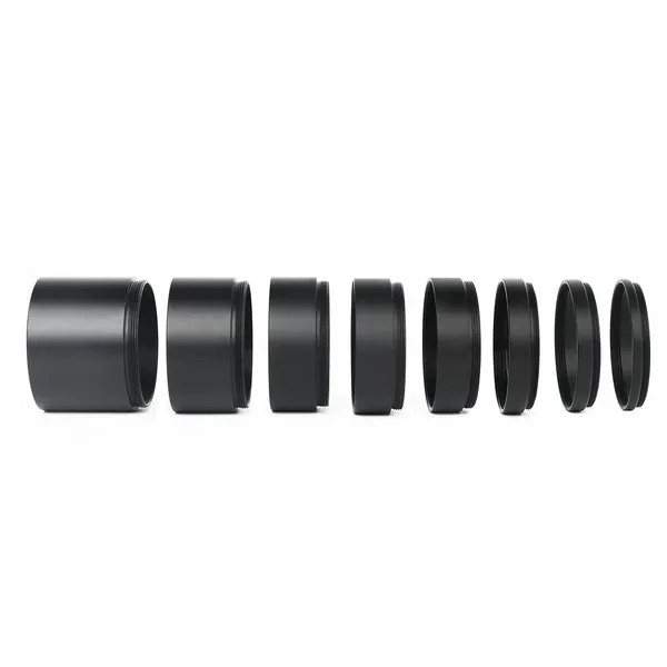 m42 Extension Tube,Thread Adapter Focal Reducer,Universal Foaming Extension Tube with Connector Telescope Camera Adapter 3/5/7/10/12/15/20/30mm Microscope Lens Microscope Telescope Accessory (8pcs) - 