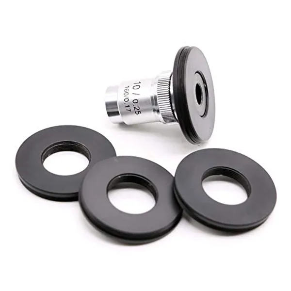 Microscope Objective Lens RMS Thread to M42 x 0.75 Interface Adapter Ring - 