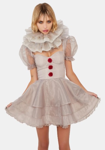Killer Clown Babydoll Dress | X-Small