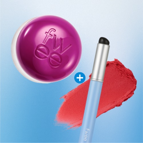 [SET] Pudding Pot + Lip Brush #Silicone | Faded | RS03
