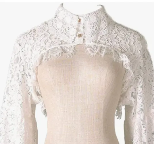 Elegtiskas Detachable Dickey Blouse False Collar Half Shirt Blouse Collar Crop Top A-White at Amazon Women’s Clothing store