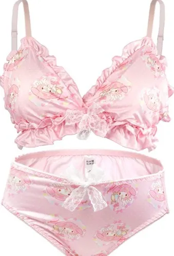 Amazon.com: paloli Women Cute Lingerie Set Sweet Strawberry Bikini Wirless Bra and Panty - 100% Cotton : Clothing, Shoes & Jewelry