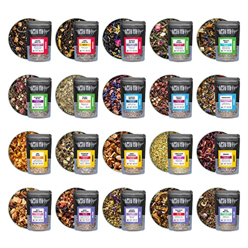 Tiesta Tea Discovery Tea Sampler Set, 20 Loose Tea Blends