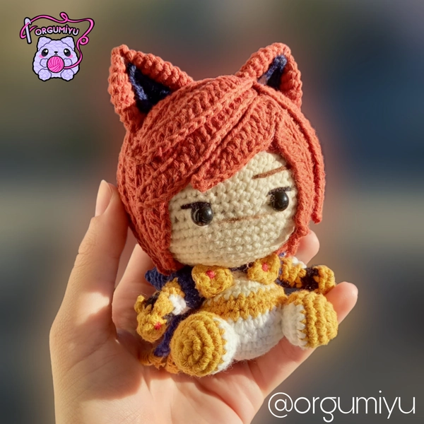 Sett League of Legends Amigurumi Doll, Sett Crochet, Sett Lol, LOL DOLL, LOL Figure, Sett League of Legends Figure, Keychain