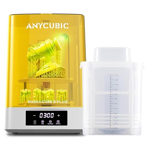 ANYCUBIC Wash and Cure 3 Plus Station, Size-Upgrade Wash Cure Machine with Gooseneck Light, Dual-Layer Design and IPA Saving, for Anycubic Photon Mono M5s M7 pro Saturn LCD/SLA/DLP 3D Printer - M-Wash & Cure 3 Plus