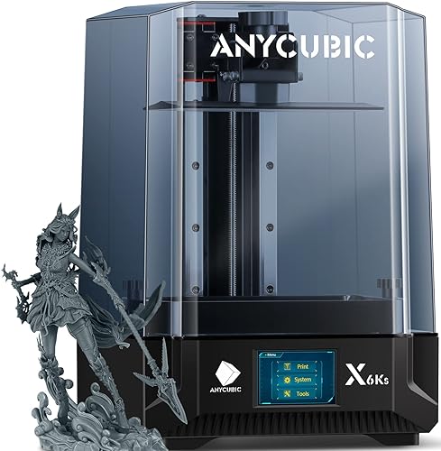 ANYCUBIC Photon Mono X 6Ks, Resin 3D Printer with 9.1'' 6K Mono Screen, LCD SLA Resin Printer with Upgraded LighTurbo Matrix, Large Print Volume 7.7'' x 4.8'' x 7.8''