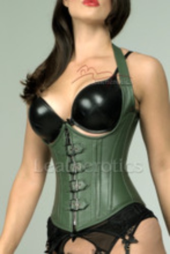 Olive Green Under bust Corset 1803