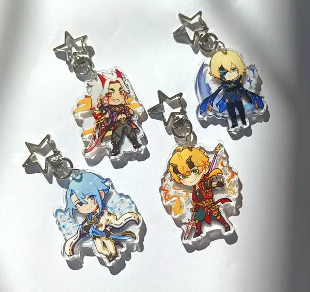 Acrylic Key Chains Genshin Impact 5,5cm