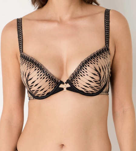 Aubade Voodoo Kiss voorgevormde push-up bh met borduring • Beige • de Bijenkorf