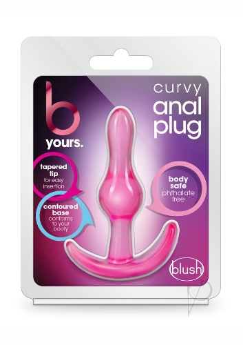 B Yours Curvy Anal Plug Pink