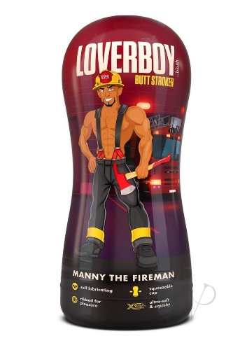 Loverboy Manny Fireman Lube Stroker