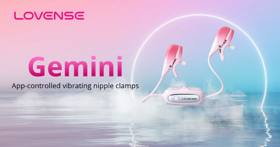 Lovense® Gemini: App-controlled stimulators with clips!