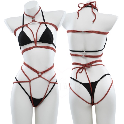 Kill Rope Shibari Lingerie - Red / XS/S