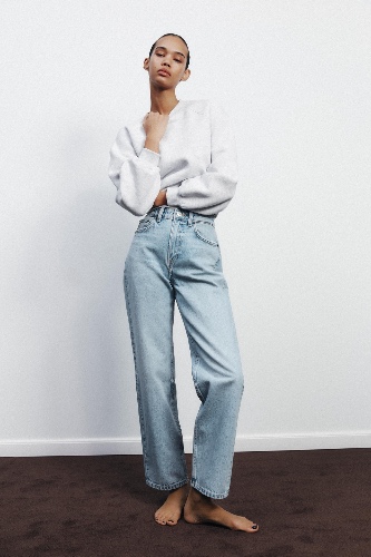 TRF MOM FIT HIGH-WAIST JEANS