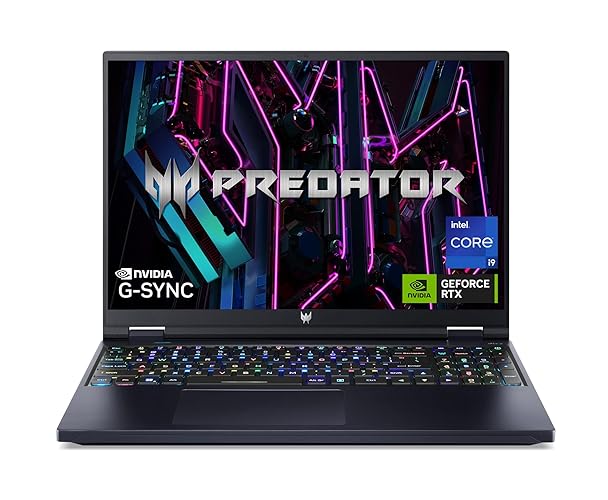 Acer Predator Helios 16 Gaming Laptop | 13th Gen Intel Core i9-13900HX | GeForce RTX 4080 | 16" Mini LED 250Hz G-SYNC HDR 1000 Display | 32GB DDR5 | 2TB Gen 4 SSD | Killer Wi-Fi 6E | PH16-71-94FB, Black
