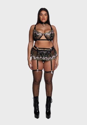 Plus Blossomed Soul Lingerie Set | 2X