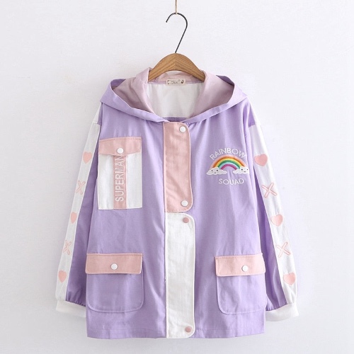 Rainbow Squad Jacket - Purple