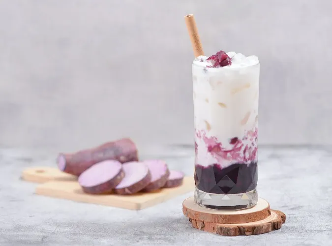 Purple Sweet Potato Fresh Milk