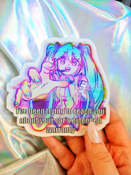 Hatsune Miku Has Been Trying To Reach You About Your Cars Extended Warranty