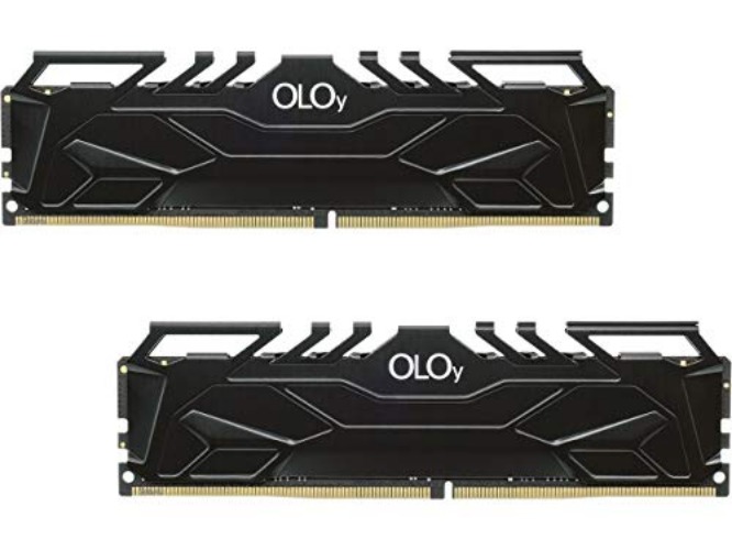 OLOy Memory DDR4 RAM 64GB (2x32GB) 3200 MHz CL16 1.35V 288-Pin Desktop Gaming UDIMM (MD4U323216DJDA) - 64GB (32GBx2) - 3200MHz(C16) - Black