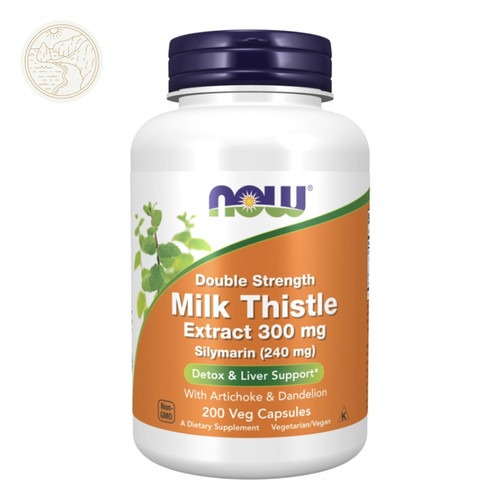 NOW Double Strength Milk Thistle extract 300mg 240mg detox liver support