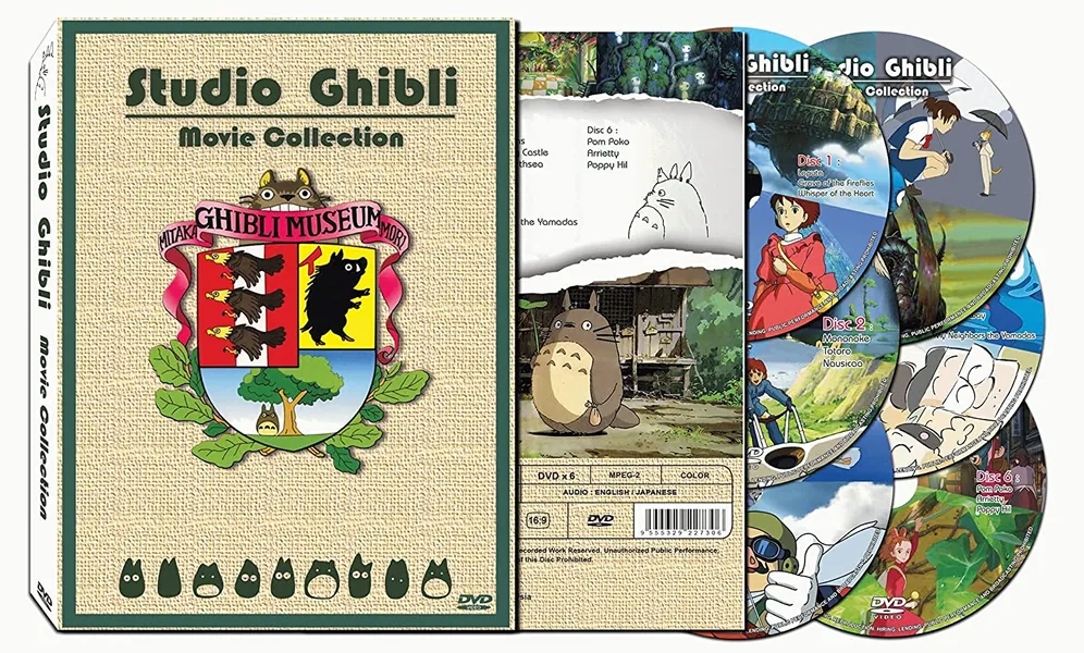 Hayao Miyazaki & Studio Ghibli Deluxe 17 Best Movie Collection (6 Discs) - 