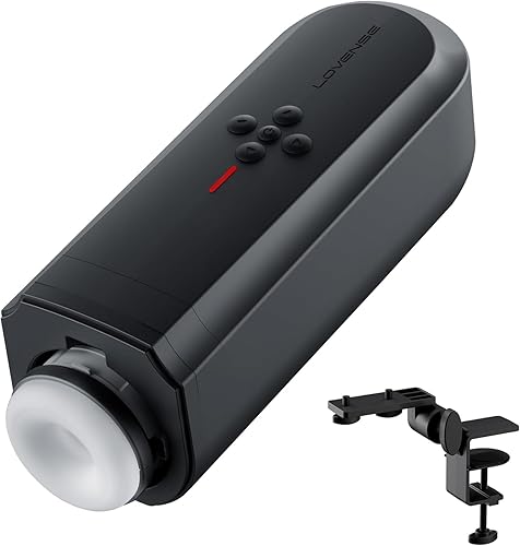 LOVENSE Solace Automatic Male Masturbator Stroker Toys, Hands-Free Electric Masturbators Cup with Adjustable Desk Mount 3D Realistic Pocket Pussy Adult Sex Toys & Games for Men Pleasure