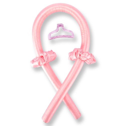 ***NEW Pink SATIN Heatless Curling Rod