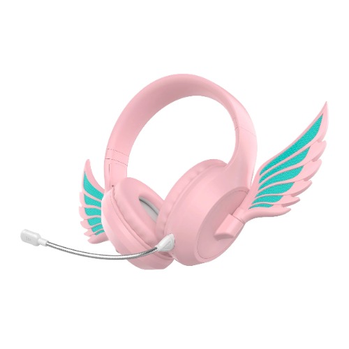 Winged LED Wireless Headphones - Pink