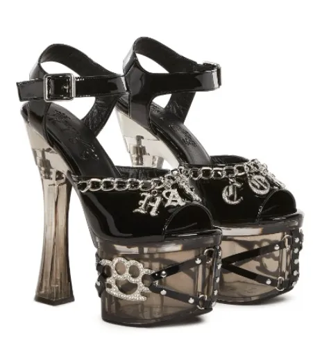 Hardcore Lucite Platform Heels
