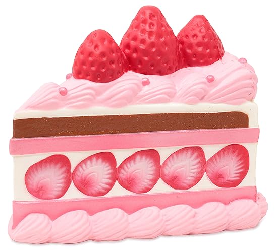 ibloom Slow Rising [Squishy Collection] Princess Short Cake Jumbo [Scented] Cake Slice Squishy Kids Cute Adorable Stress Relief Toy Decorative Props from Japan, Strawberry