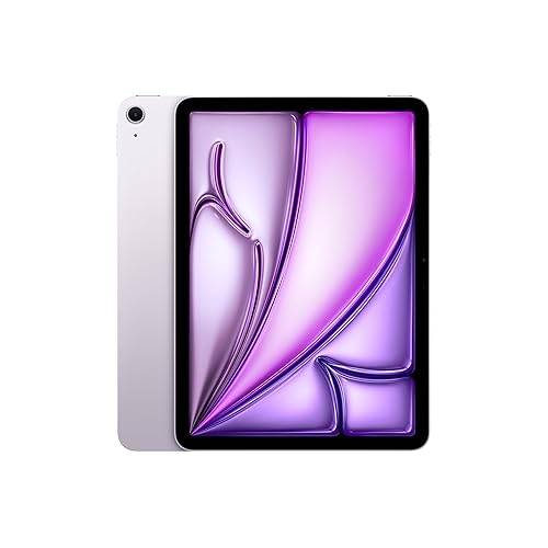 Apple iPad Air 11-inch with M3 chip Built for Apple Intelligence, Liquid Retina Display, 128GB, 12MP Front/Back Camera, Wi-Fi 6E, Touch ID, All-Day Battery Life — Purple - Wi-Fi - 128GB - Purple - Without AppleCare+