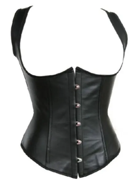 Alivila.Y Fashion Corset Womens Faux Leather Steampunk Corsets Victorian Bustier Top