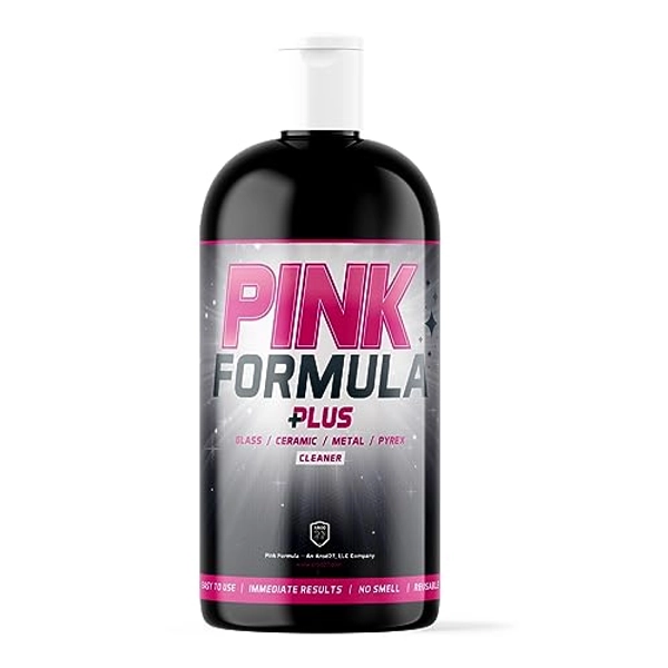 Pink Formula + Abrasive 𝟒𝟐𝟎 & 710 𝐖𝐚𝐭𝐞𝐫 𝐏𝐢𝐩𝐞𝐬 Cleaner - Bubble Gum Scented Strong Cleaning Solution for Glass, Ceramic, & Metal Surfaces - Pipe Cleaner with Himalayan Salt (16 Fl Oz)