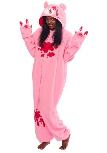 SAZAC Gloomy Bear Kigurumi - Onesie Jumpsuit Halloween Costume - Pink
