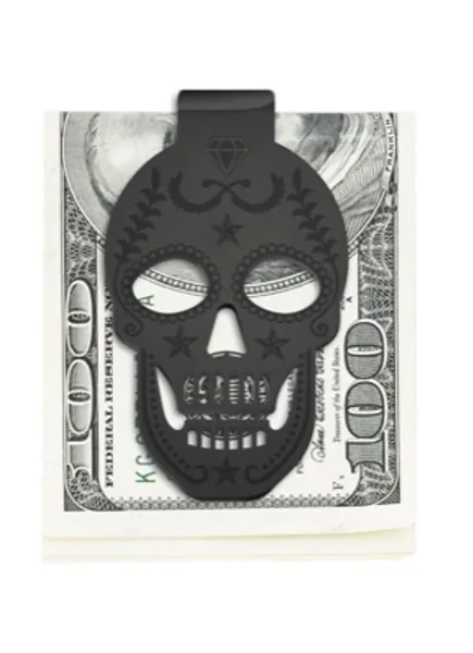 Skull Money Clip Wallet - Slim, Minimalist Stainless Steel