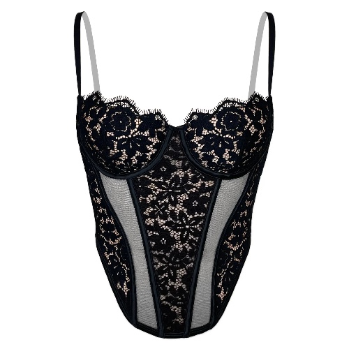 Frisson Corset Black - 32D/34C / Black