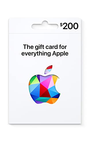 Apple Gift Card - App Store, iTunes, iPhone, iPad, AirPods, MacBook, accessories and more - 200 - Design may vary