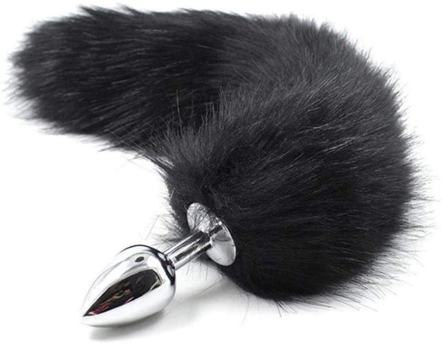 CTFIVING Role Play Fluffy Faux Fox Tail Cosplay Costume Party Accessories Super Quality Stainless Steel Women