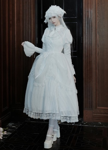 Long White Ghost Dress