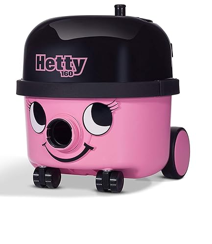 Numatic 903371 HET160-11 het160 – 11 6L 620 W A Black, Pink Cleaner Cylinder Vacuum, A, Home, Rug, Hard Floor, C, D, 6 liters