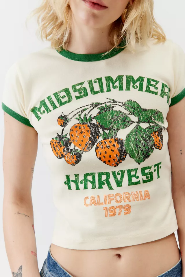 Midsummer Harvest Ringer Baby Tee