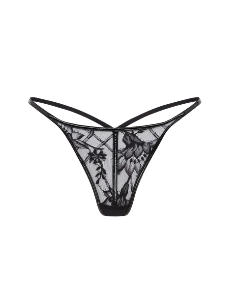 Alyss Thong in Black | By Agent Provocateur