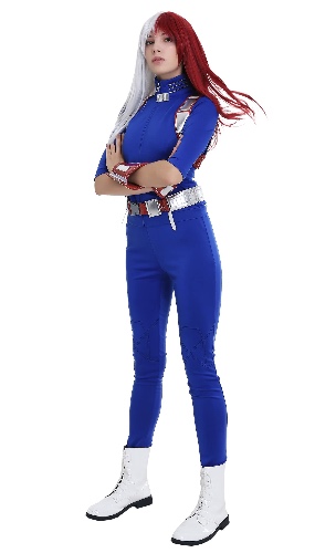 miccostumes Women's Anime Female Hero Cosplay Costume Uniform Outfit - Medium Blue