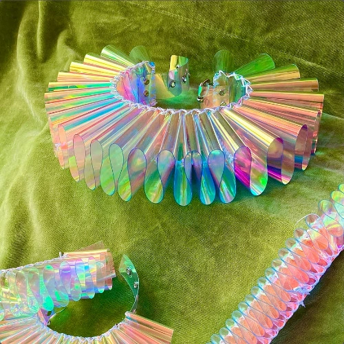 PVC Iridescent Clown Collar