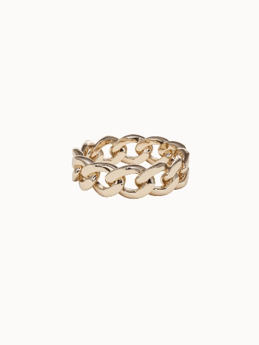 Solid Gold Chain Ring - N 1/2 (US 7.25)