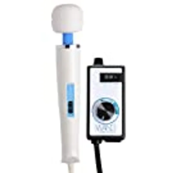 Magic Wand AF427 Massager with Free Wand Essentials Speed Controller, Blue/White/Black,, 1 Count (Pack of 1)