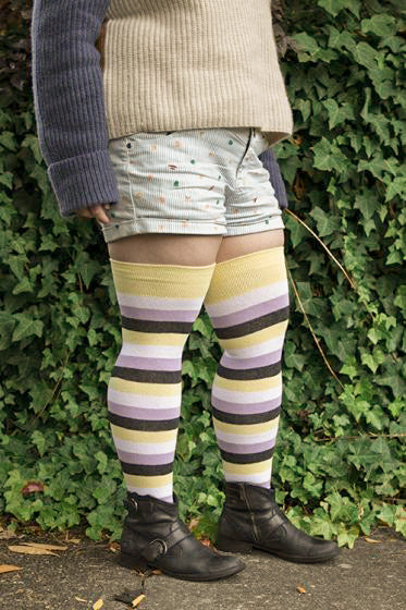 Extraordinary Pride Thigh High Socks - $1 donation to PDX ASC | Nonbinary / One Size