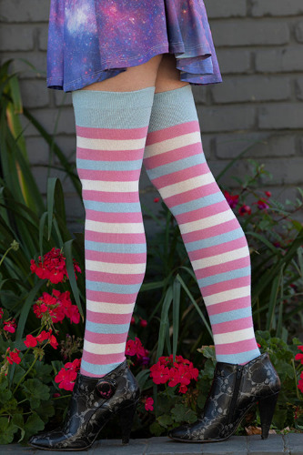 Extraordinary Pride Thigh High Socks - $1 donation to PDX ASC | Trans / One Size