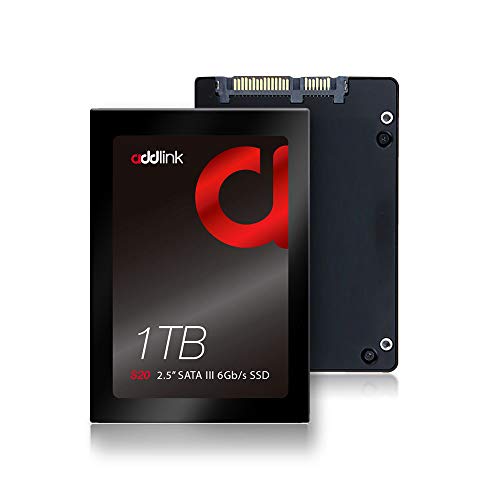 Addlink S20 1TB PS4 Compatible SATA III 2.5" Inch Extreme Quality Internal SSD 500MB/s Maximum Speed, Perfect HDD Replacement/Upgrade for Laptops, PCs & Sony PS4 (ad1TBS20S3S) - S20 2.5" SSD (Speed Up To 550MB/s) - 1TB